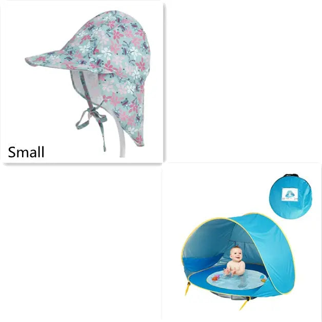Baby Beach Tent Kids Outdoor Camping Easy Fold Up Waterproof  Up Sun Awning Tent UV-protecting - Glam WOW