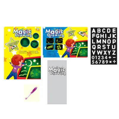 Educational Toy Drawing Pad 3D Magic 8 Light Effects Puzzle Board Sketchpad - Glam WOW