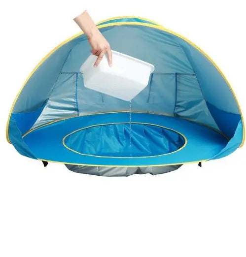 Baby Beach Tent Kids Outdoor Camping Easy Fold Up Waterproof  Up Sun Awning Tent UV-protecting - Glam WOW