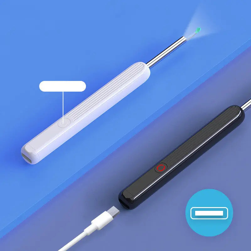 NE3 Ear Cleaner Otoscope Ear Wax Removal Tool With Camera LED Light Wireless Ear Endoscope Ear Cleaning Kit For I-phone - Glam WOW