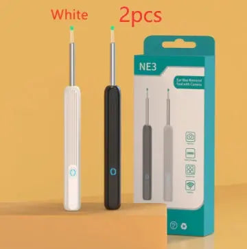 NE3 Ear Cleaner Otoscope Ear Wax Removal Tool With Camera LED Light Wireless Ear Endoscope Ear Cleaning Kit For I-phone - Glam WOW