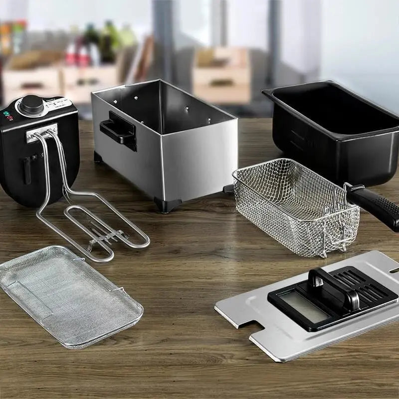 Household 3L French Fries Electromechanical Fryer - Glam WOW