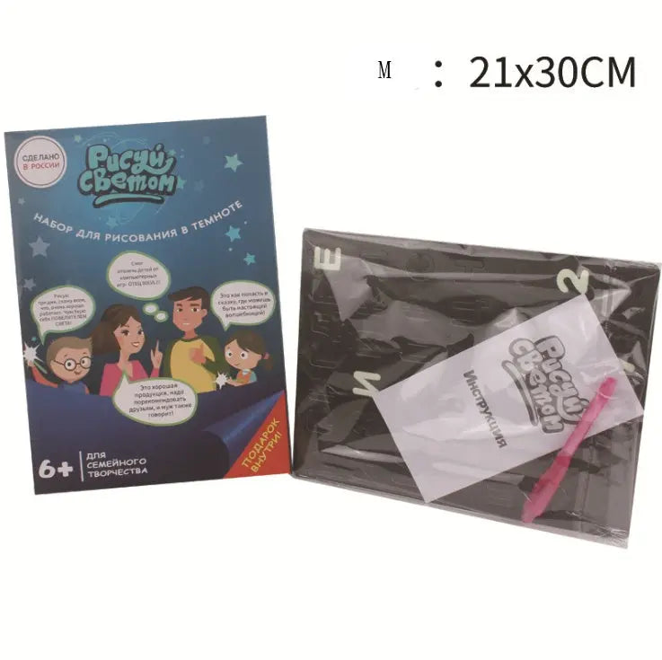Educational Toy Drawing Pad 3D Magic 8 Light Effects Puzzle Board Sketchpad - Glam WOW