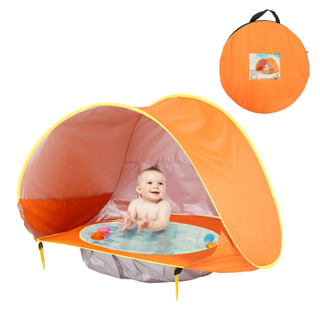 Baby Beach Tent Kids Outdoor Camping Easy Fold Up Waterproof  Up Sun Awning Tent UV-protecting - Glam WOW