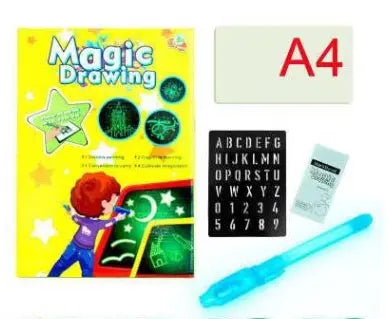 Educational Toy Drawing Pad 3D Magic 8 Light Effects Puzzle Board Sketchpad - Glam WOW