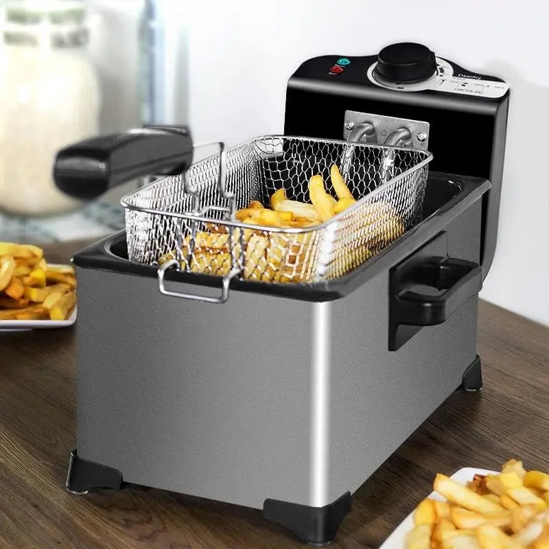 Household 3L French Fries Electromechanical Fryer - Glam WOW